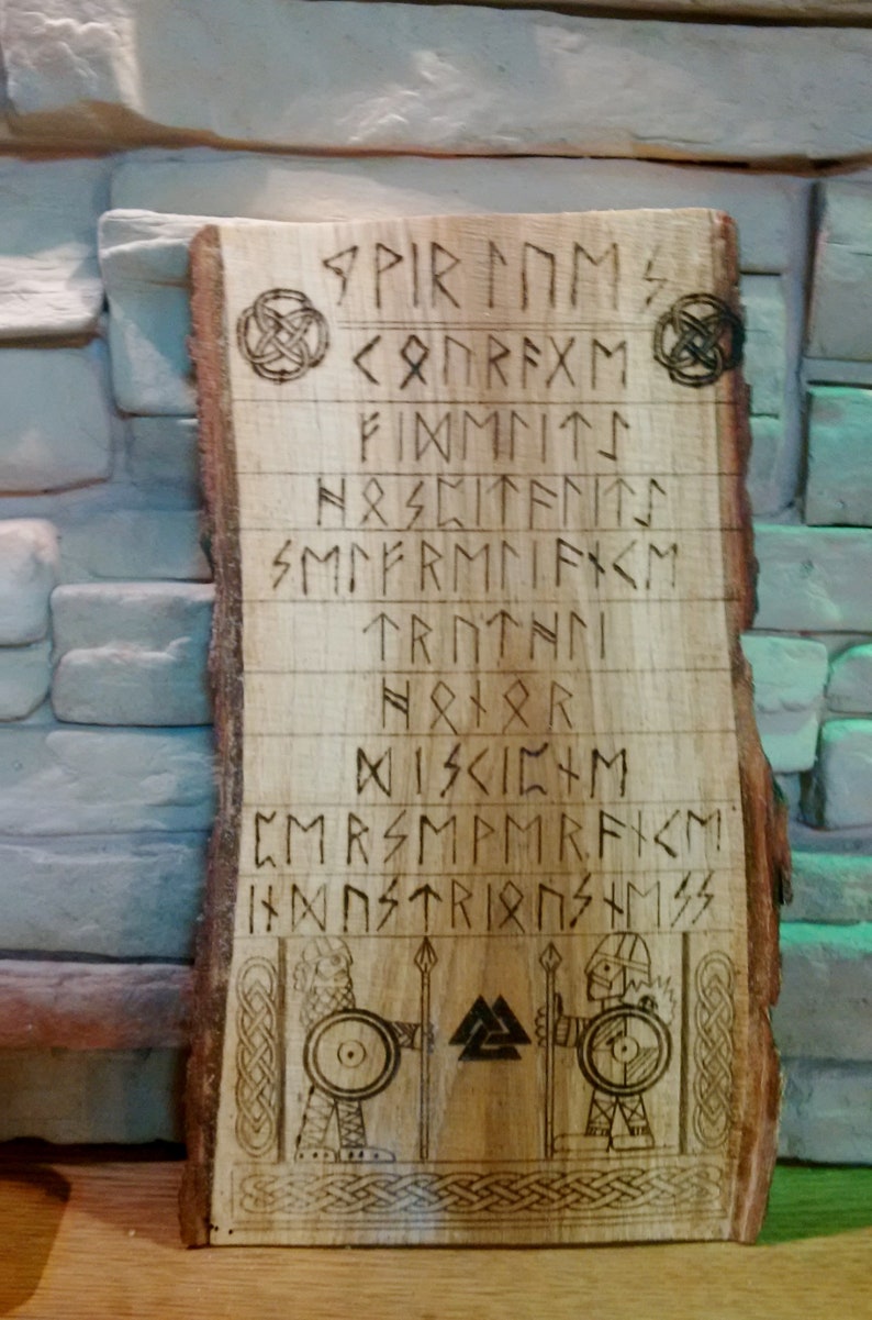 9 Virtues wall plaque Norse Viking Altar Norse home Etsy