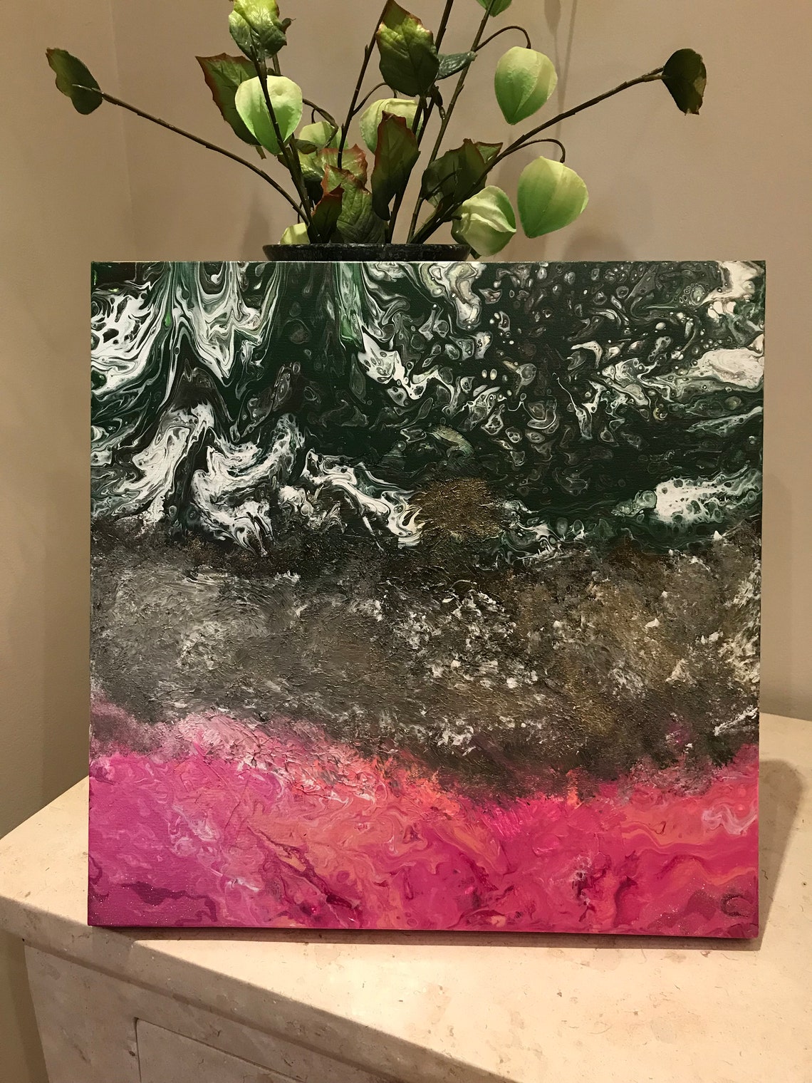 ORIGINAL Art Painting Wall Hanging Modern Wall Decor Etsy