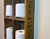Antique Double Cola Tissue Paper Shelf