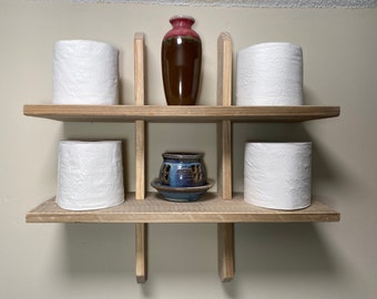 Rustic Handmade Bathroom Shelf