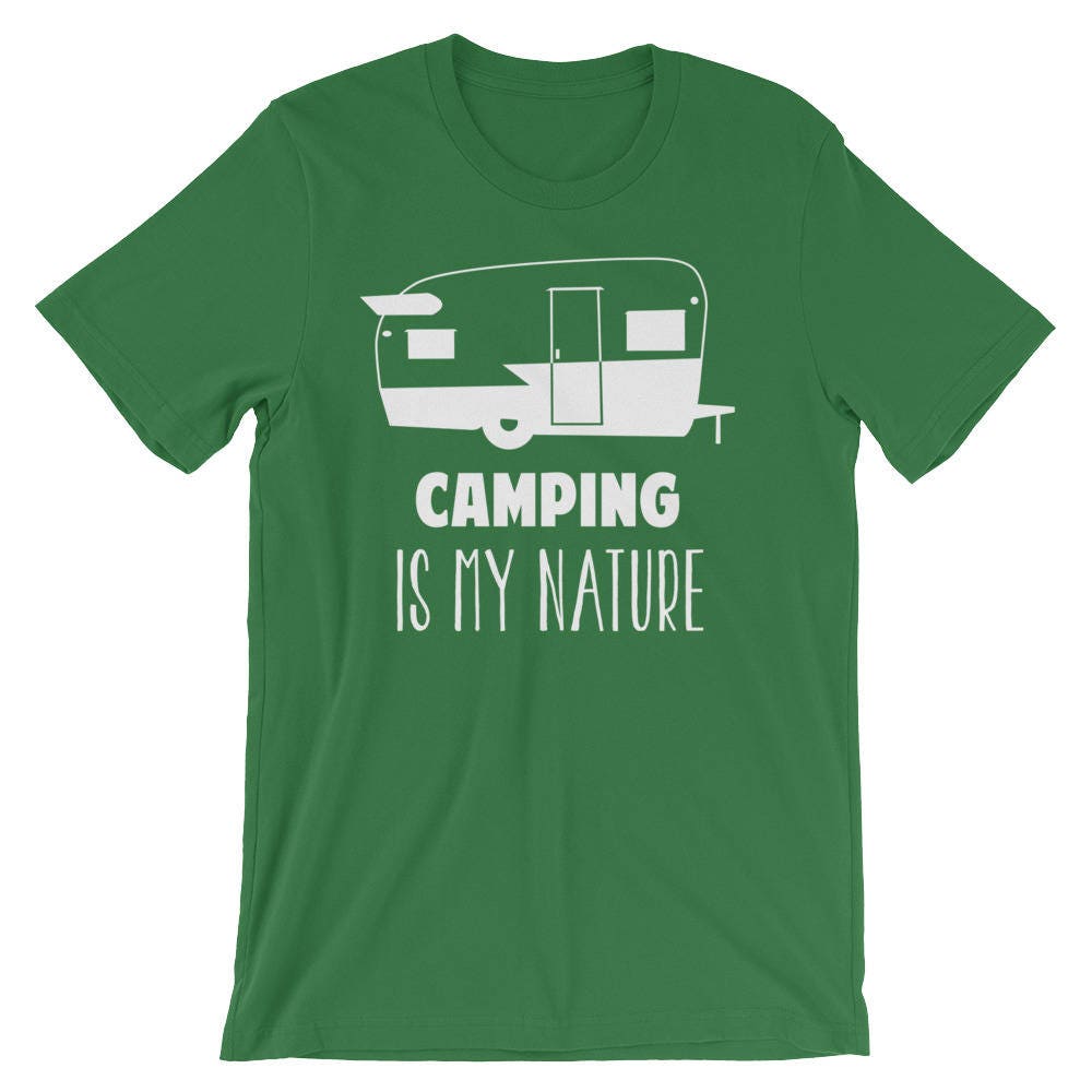 Camping is My Nature Vintage Camper Camping Camping Shirt | Etsy