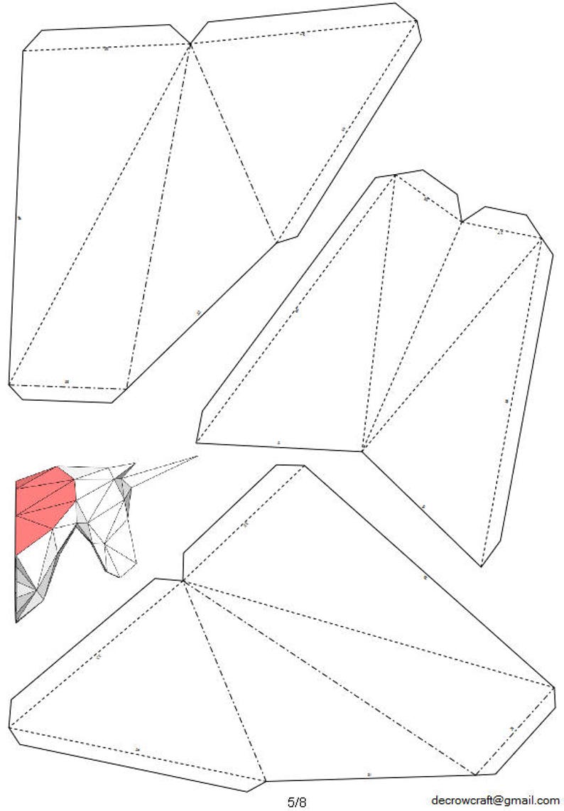 3д оригами из бумаги схемы. Объемный Единорог из бумаги. Развертка на бумаге. Развёртка головы единорога. Развертка единорога из бумаги.