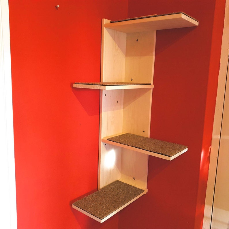 Corner wall mounted cat steps/climbing tree image 4