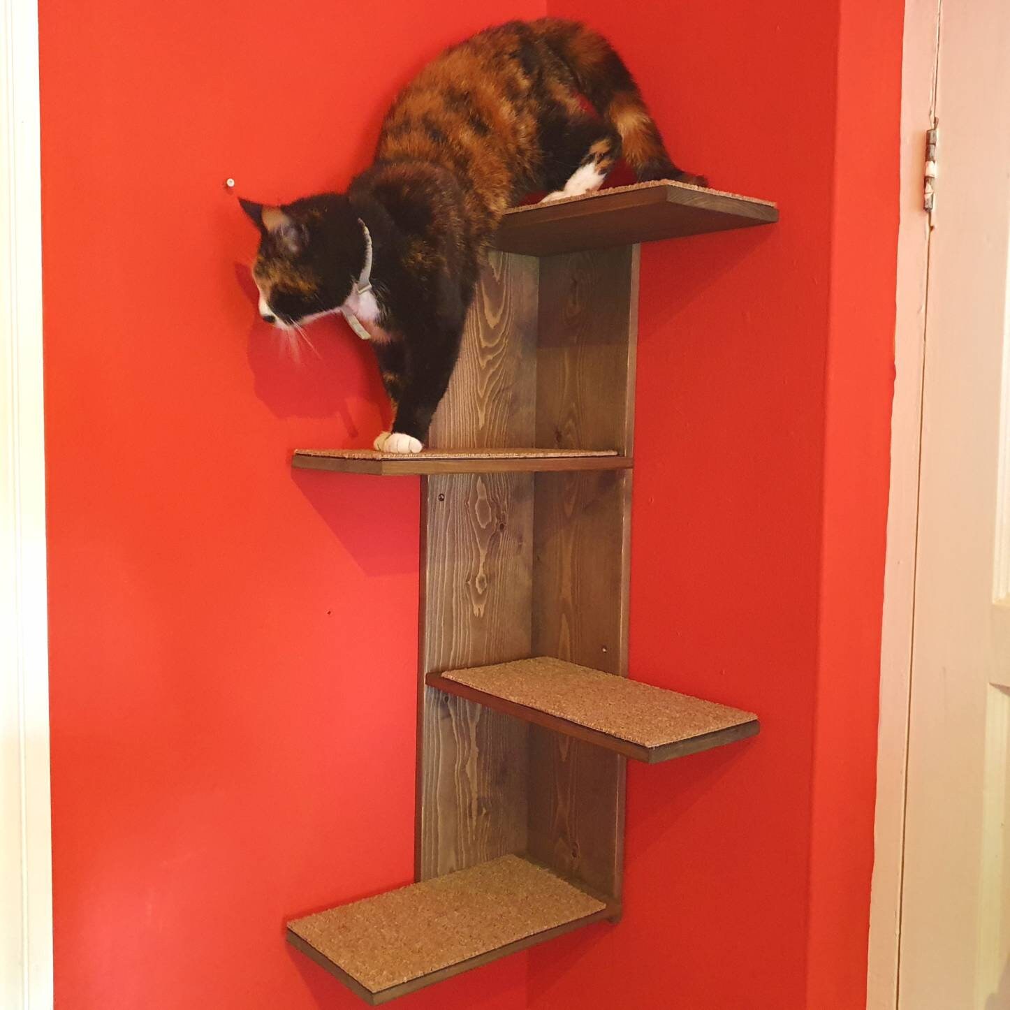 Corner Wall Mounted Cat Steps/climbing Tree Etsy UK