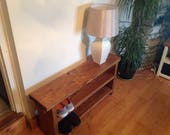 Hand made double shoe bench