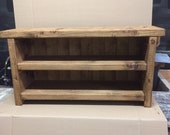 Handmade double shoe bench in Devon