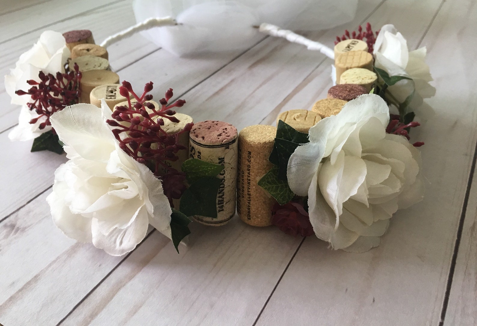 Wine cork crown wine cork tiara cork crown cork tiara wine Etsy