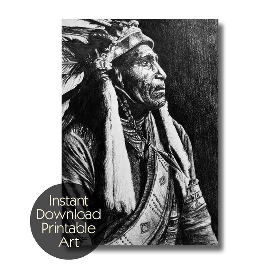 Native American Printable Art Digital Files | Etsy