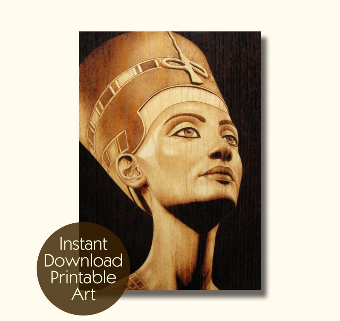 Nefertiti, Queen of Egypt Printable Art Digital Files - Etsy