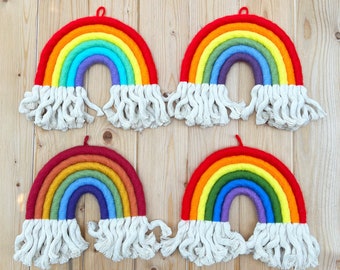 CLASSIC RAINBOW | Macrame Wall Hanging | Traditional Rainbow