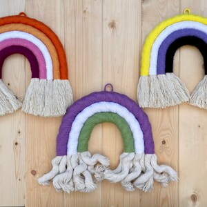 TRANSGENDER Pride Flag Rainbow LGBTQ Macrame Wall Hanging image 10