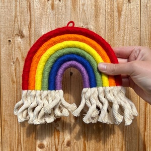 NONBINARY & GENDERQUEER Pride Flag Rainbow LGBTQ Macrame Wall Hanging pride flag