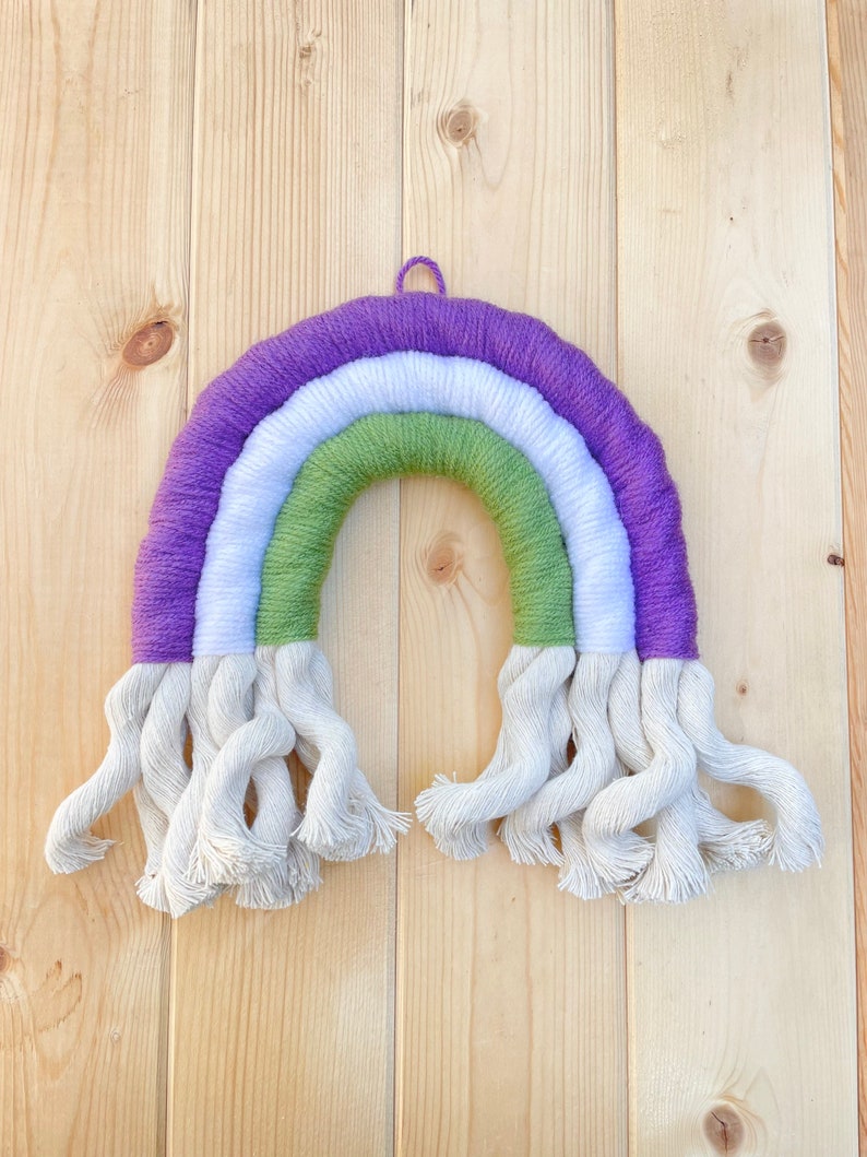 PANSEXUAL Pride Flag Rainbow LGBTQ Macrame Wall Hanging genderqueer