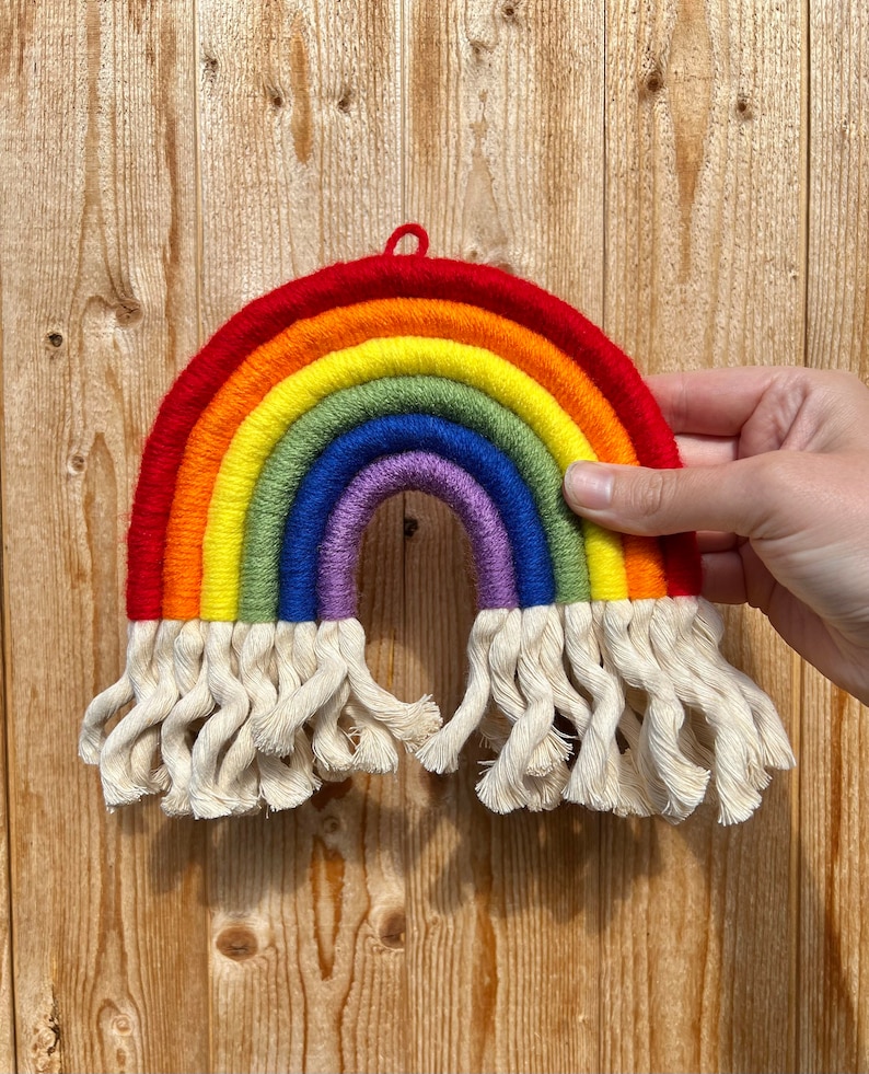 TRANSGENDER Pride Flag Rainbow LGBTQ Macrame Wall Hanging pride flag