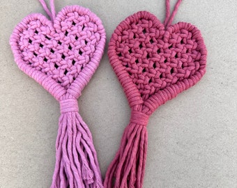 HEART | Valentines Galentines Macrame Wall Hanging | Treat yourself