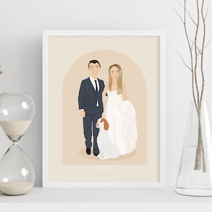 Ritratto di Coppia Personalizzato, Ritratto di coppia Su Misura, Regalo San Valentino, Regalo per Coppie Anniversario