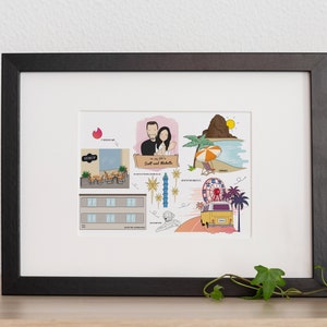 Personalisierte Liebeskarte - Hochzeitskarte - Hochzeitskarte - Personalisiertes Geschenk