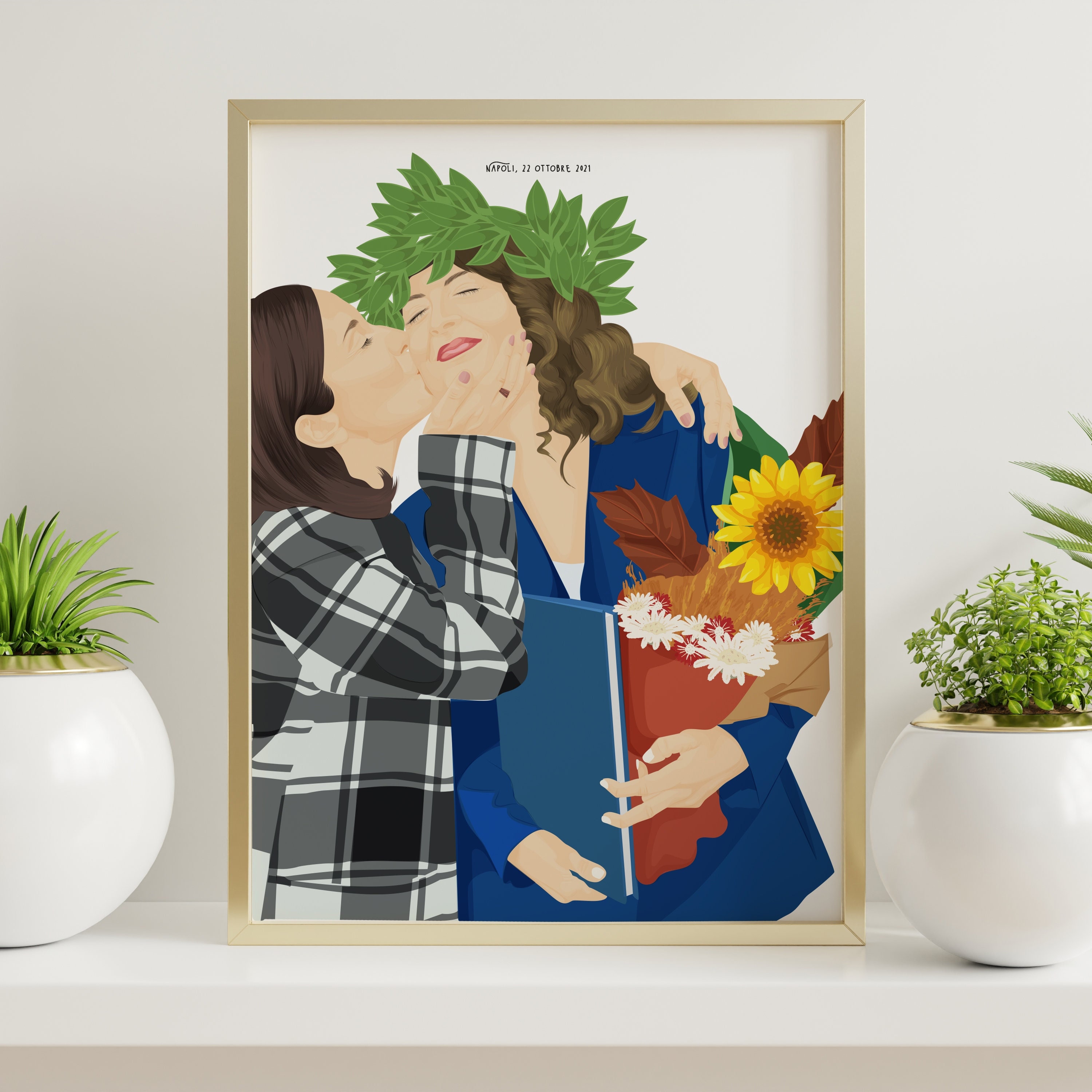 Regalo Di Laurea Personalizzato - Ritratto Di Laurea - Etsy, image size:3000x3000