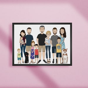 Original personalized family portrait