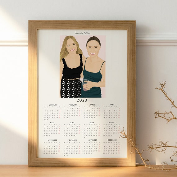 Personalized Best Friend Calendar 2023 Portrait Personalized Friend Illustration Calendar 2023 Best Friend Personalized Portrait - Etsy Personalized Best Friend Calendar 2023 Portrait Personalized Friend Illustration Calendar 2023 Best Friend Personalized Portrait - Etsy