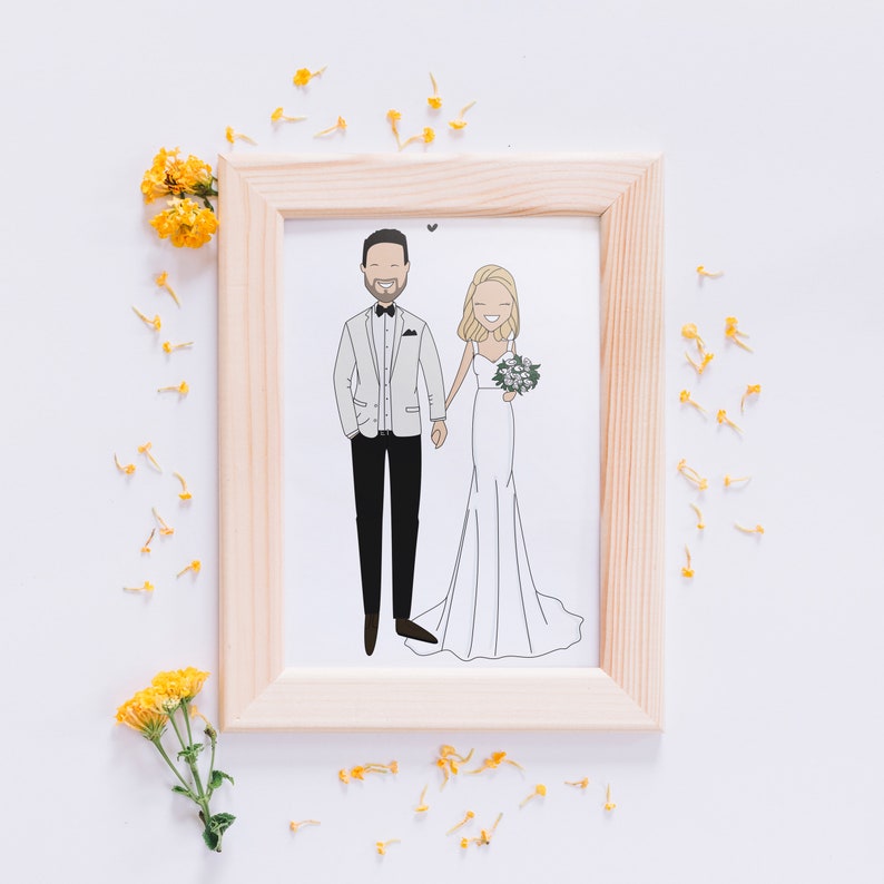 personalized wedding portrait