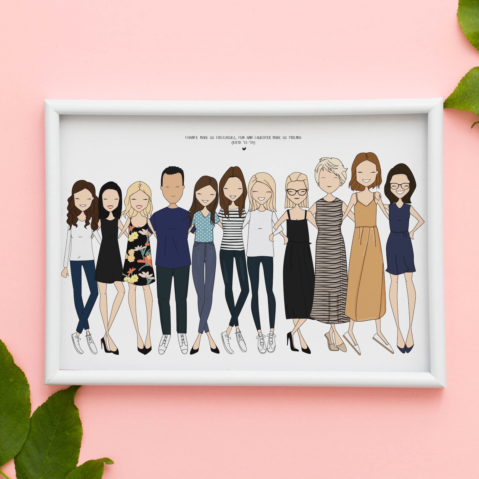 Custom Extended Family Print Personalised Family Group Etsy