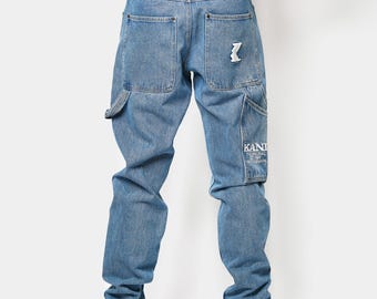 Y2K Dolce Gabbana D&G Dark Washed Blue Jeans | 2000s 00s Era Baggy
