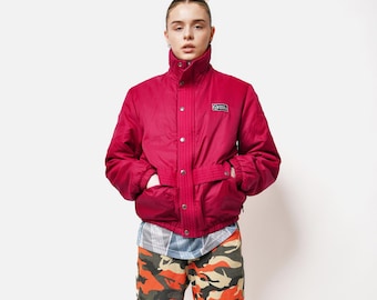 80s90s vintage shell bomber short jacket Vintage 80's White Shell