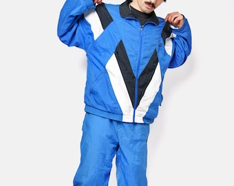90年代ヴィンテージメンズトラックスーツセット - XL ブラックナイロン