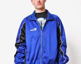 Vintage Y2K Sport Jacket Navy Dark Blue Red Colour | Men's