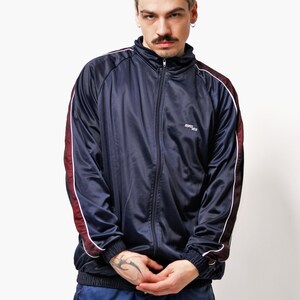 Vintage Y2K Sport Jacket Navy Dark Blue Colour | Men's 00s 2000s