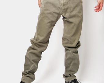 Vintage Marlboro Classics Cotton Pants Jeans for Men in Khaki