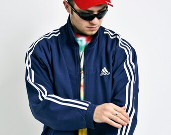 adidas navy blue jacket