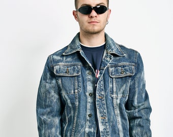BLACKBLONDのBBD Side Bleached Denim Jacket 全2色 MUSINSA | BLACKBLOND Vivid Side Bleached Denim Jacket (Blue)