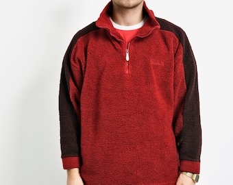 quarter zip teddy sweatshirt