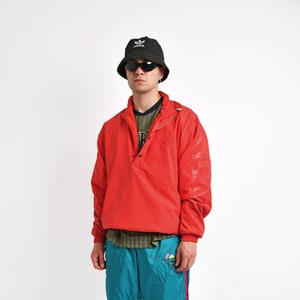Half zip 2025 rain jacket mens
