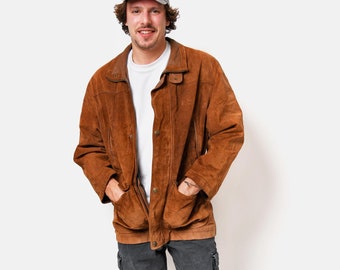 ジャケット・アウター 80s 90s suede leather jacket 90s Suede Jacket - Etsy