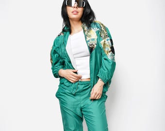 Vintage 90s Tracksuit Set | Pink Colour Barbie Women's Shell