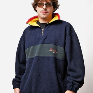 Retro Fleece Pullover Etsy