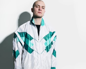 80s Costumes for Men//Windbreaker and Pants 90s Shell Suit Party Dress Costume//Retro Tracksuit 80s 90s Hip Hop Costumes