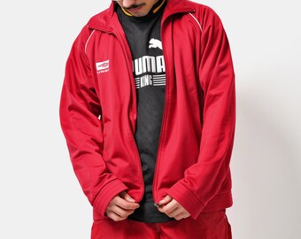 Vintage Y2K UMBRO Sport Jacket Mens Red Colour | Men's 00s 2000s