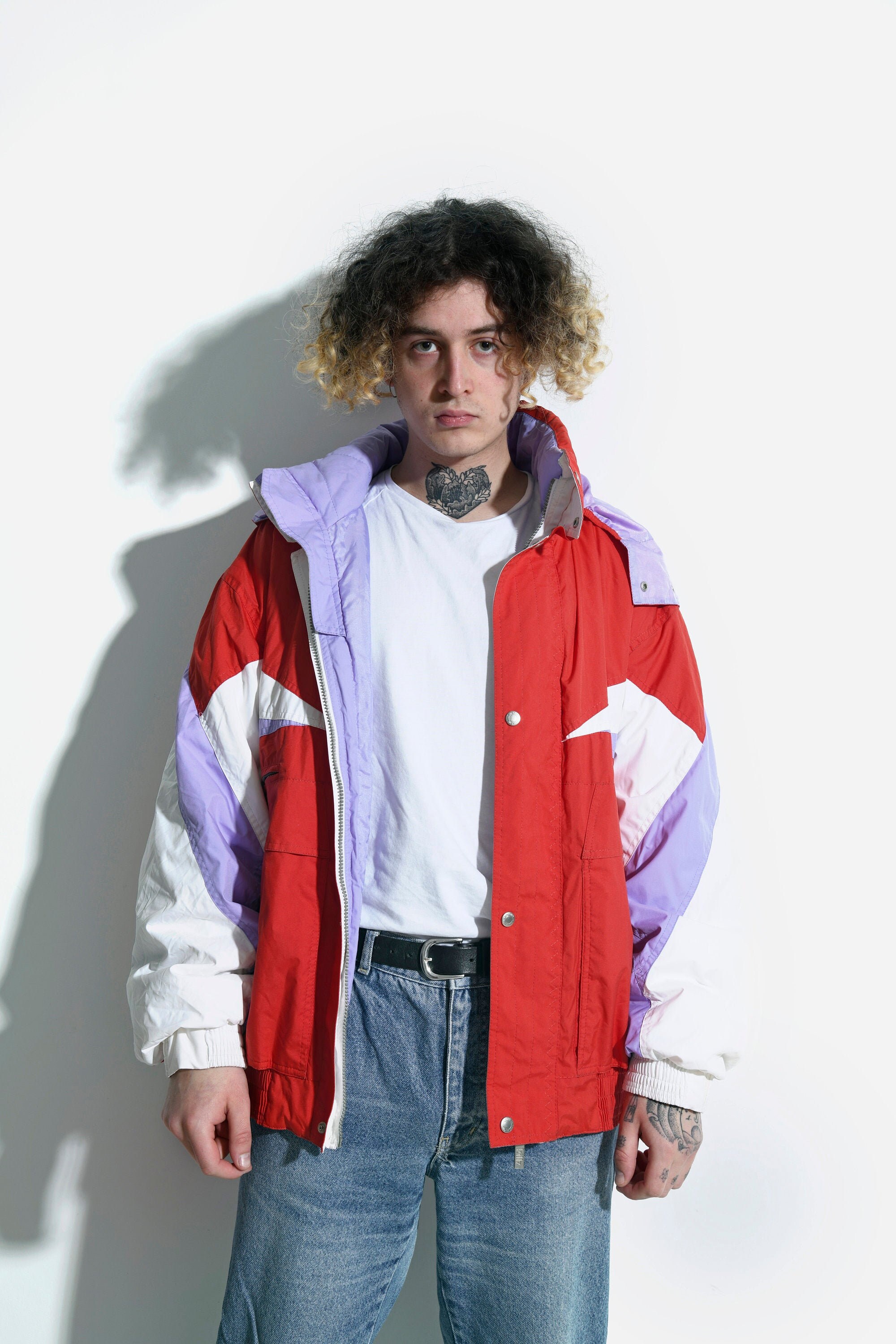 burgundy baseball jacket