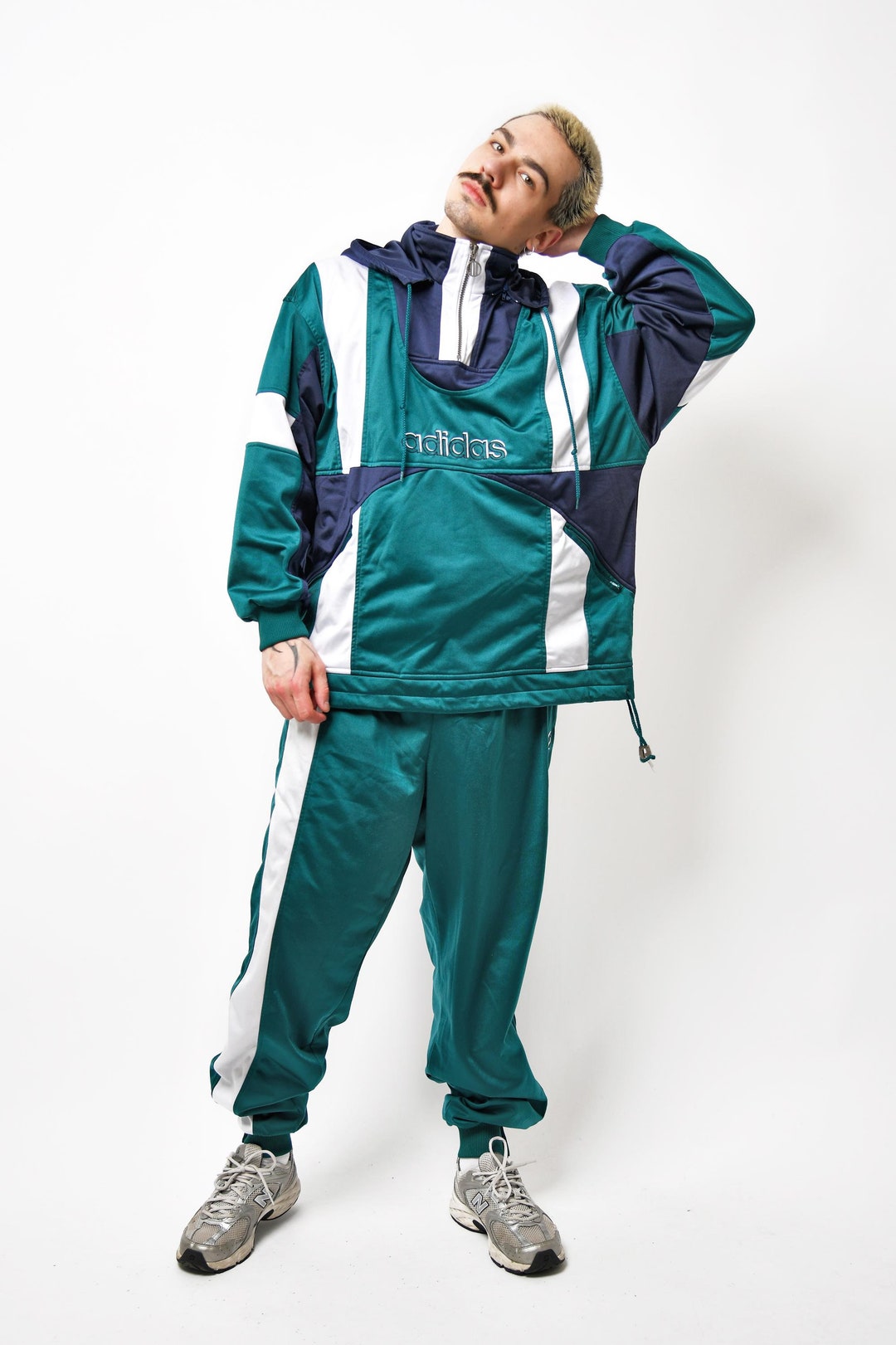 Adidas Originals Vintage Tracksuit in Green Colour for Men | Old School ...