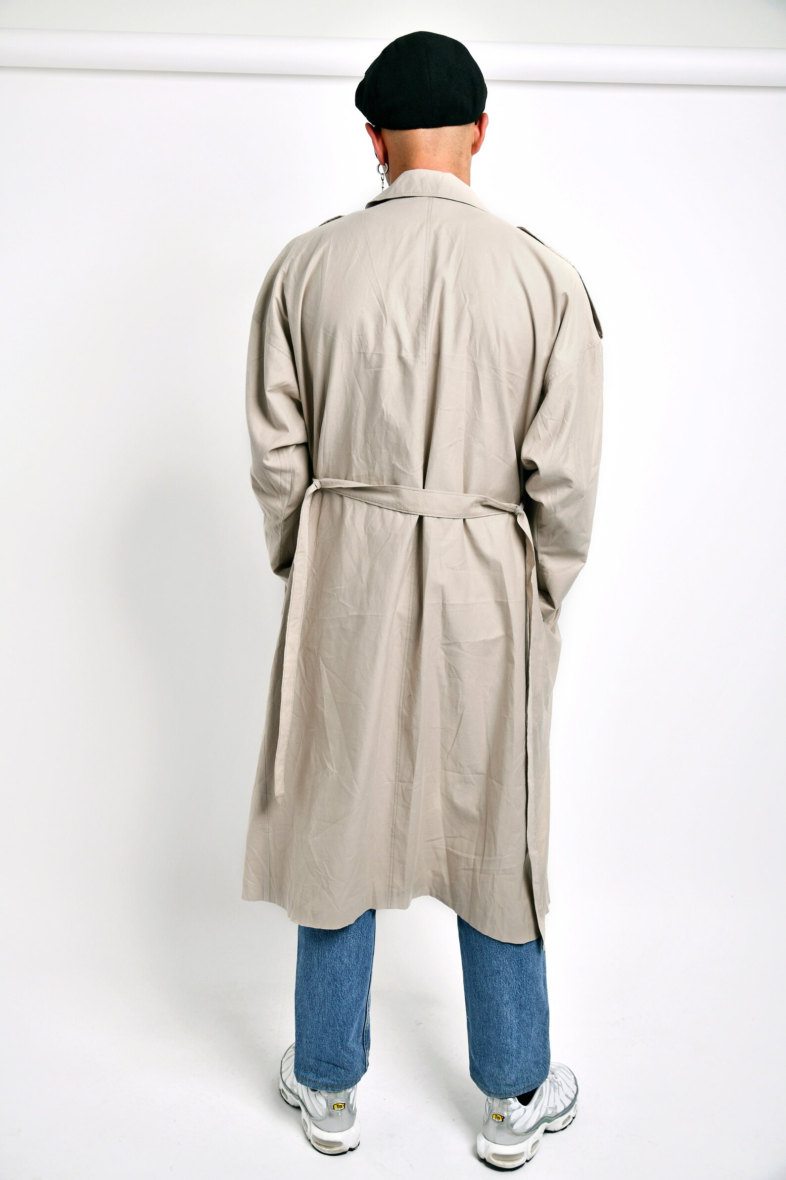 Vintage 90s trench coat men's beige Spring fall classic | Etsy Original Mackintosh Raincoat