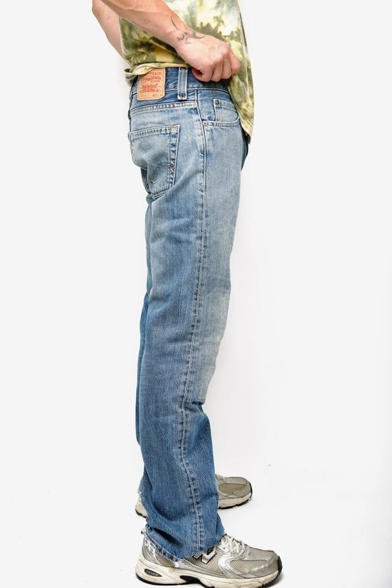 LEVI'S 512 vintage distressed flared jeans men's … - image 5