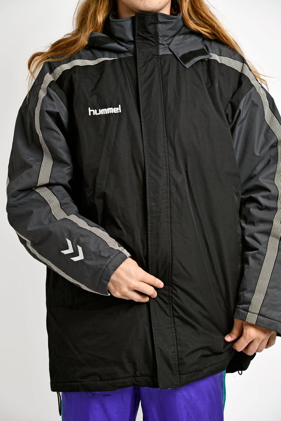 Vintage Hummel Parka Black Warm Winter 