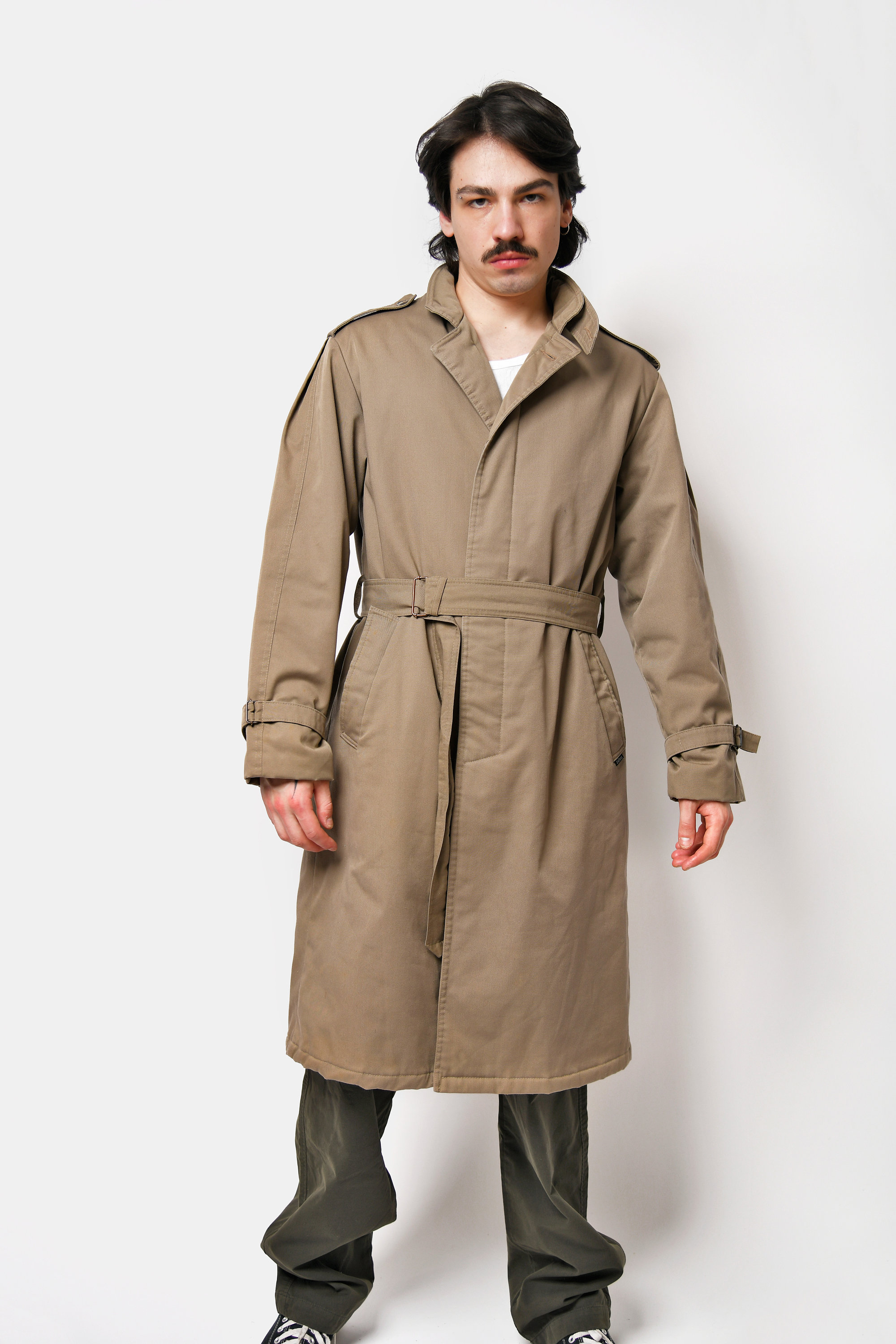 Vintage 90s Detective Trench Coat Brown | Fall Autumn Spring Vintage 90s Detective Trench Coat Brown | Fall Autumn Spring