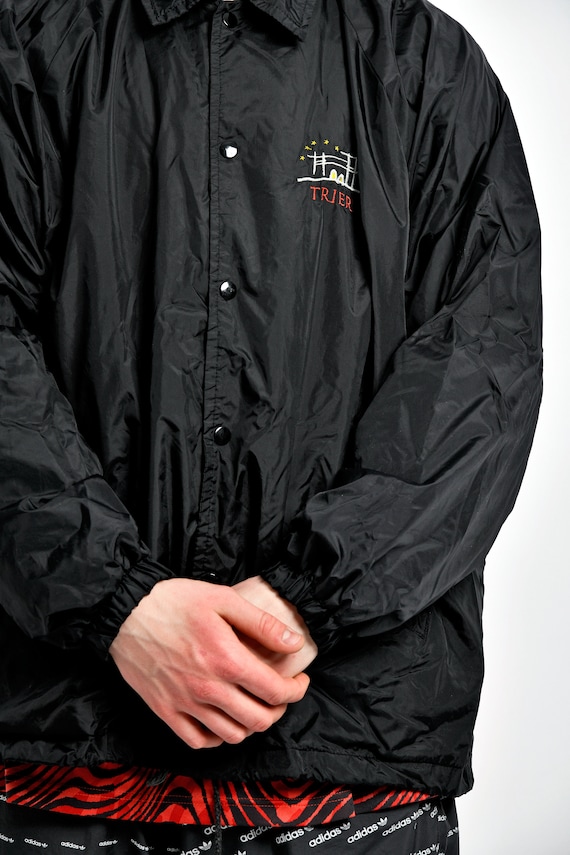 80s Vintage Black Solid Colour 