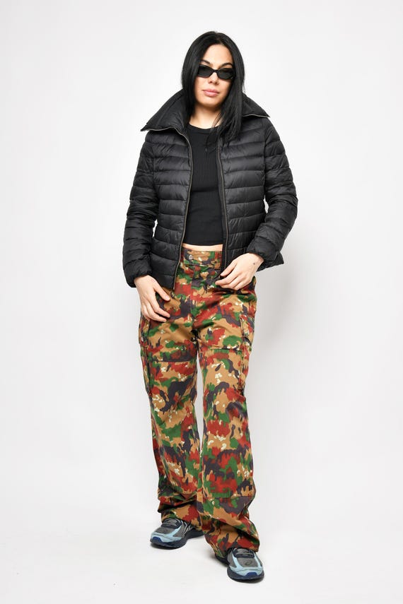 Massimo Dutti, Y2K Massimo Dutti black colour light puffer jacket women's coat | Padded down feather jacket for her | S/M size