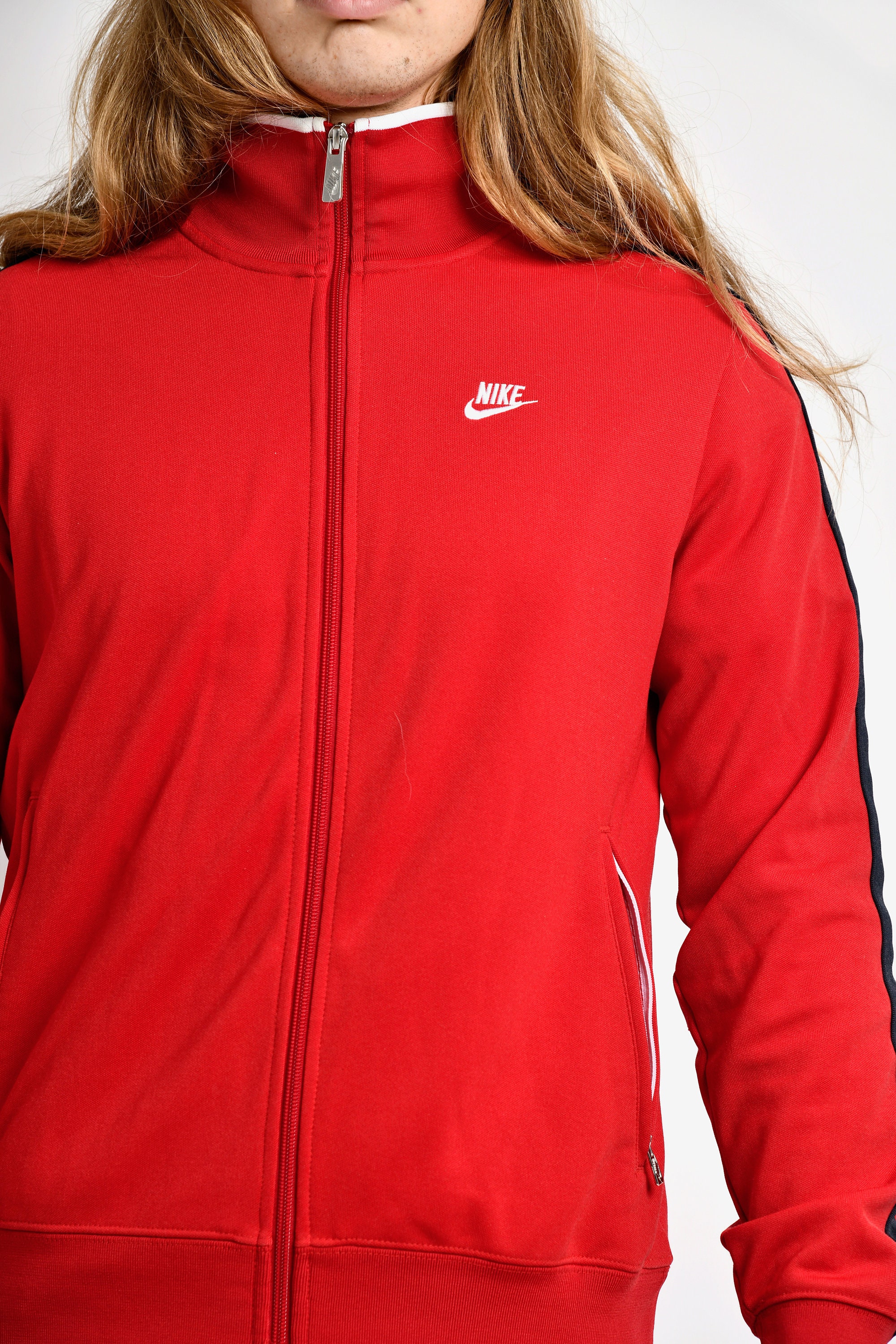 NIKE Vintage Sport Jacket Men Red Y2K Tracksuit Top Track - Etsy